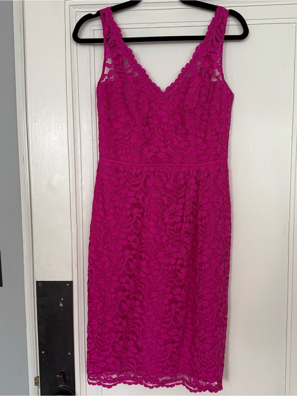 David’s Bridal Pink Lace Dress